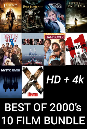 Best of 2000s Ten Film Collection  VUDU HD/4k or iTunes HD/4k via Movies Anywhere