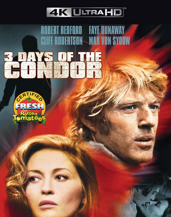 Three Days of the Condor Vudu 4K or iTunes 4K