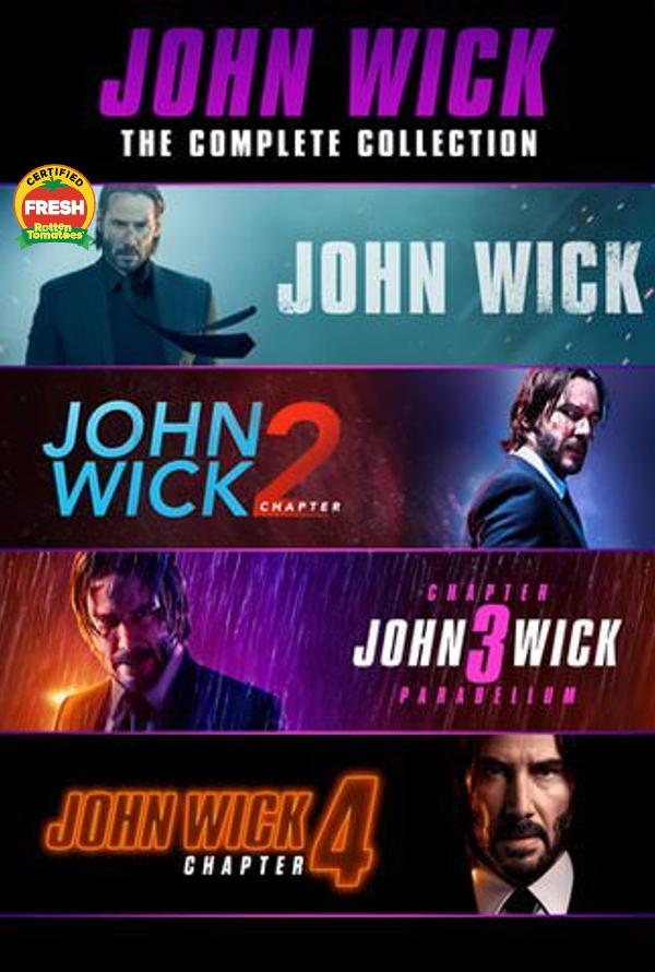 John Wick Chapters 1-4 Vudu HD