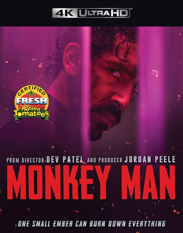 Monkey Man VUDU 4K or iTunes 4K via MA Pre-Order JUNE 26