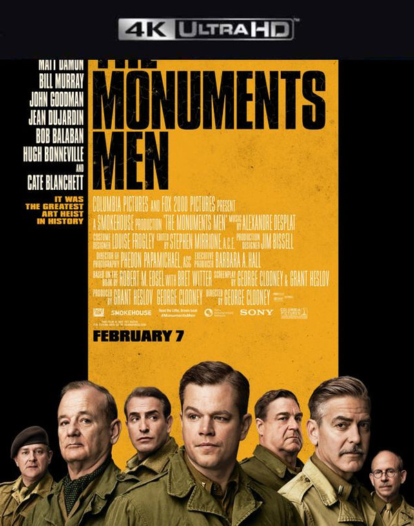 The Monuments Men VUDU 4K or iTunes 4K via MA