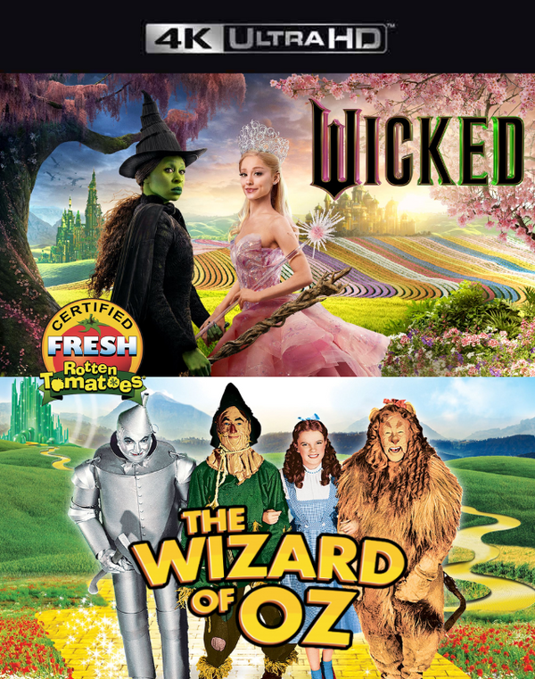 Wicked & Wizard of the Oz VUDU 4K or iTunes 4K via MA