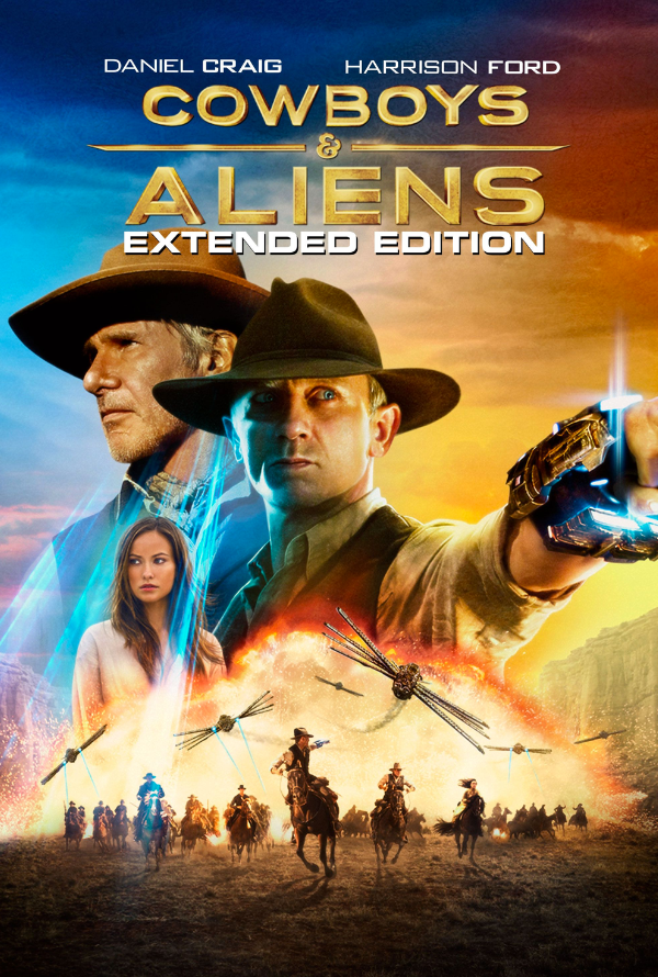 Cowboys and Aliens Extended Version VUDU HD or iTunes HD via MA