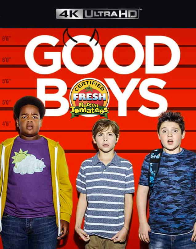 Good Boys VUDU 4K or iTunes 4K via MA HD MOVIE CODES