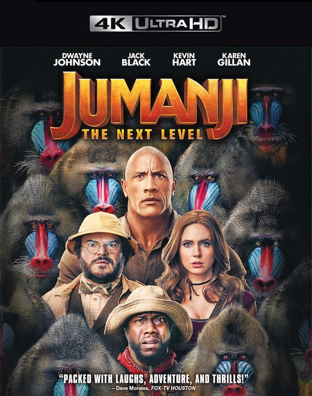 Jumanji The Next Level VUDU 4K (iTunes 4K via MA) HD MOVIE CODES