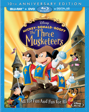 Three Musketeers Blu-ray DVD Combo No Digital Copy